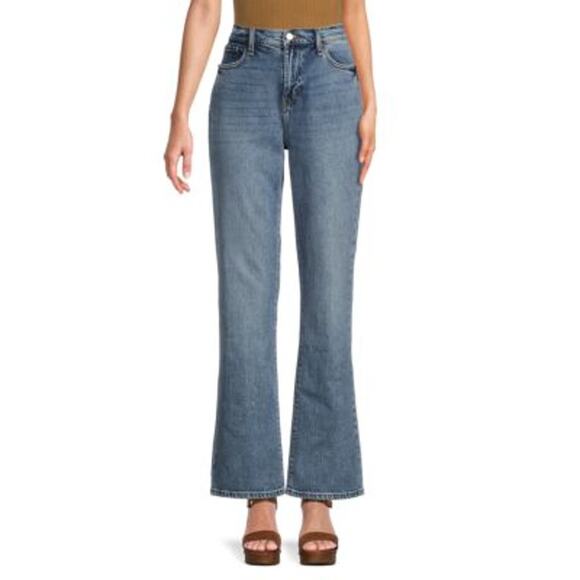 Habitual Medium Wash Blue Denim Flare Bootcut Jeans Women's Size 27 - Picture 1 of 10